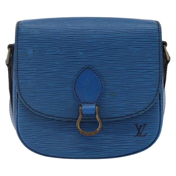LOUIS VUITTON Epi Saint Cloud PM Shoulder Bag Blue - Picture 2 of 15